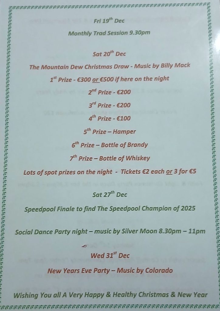 Centre Activities Christmas 2025 2