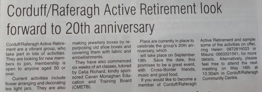 Active Retirement May 23