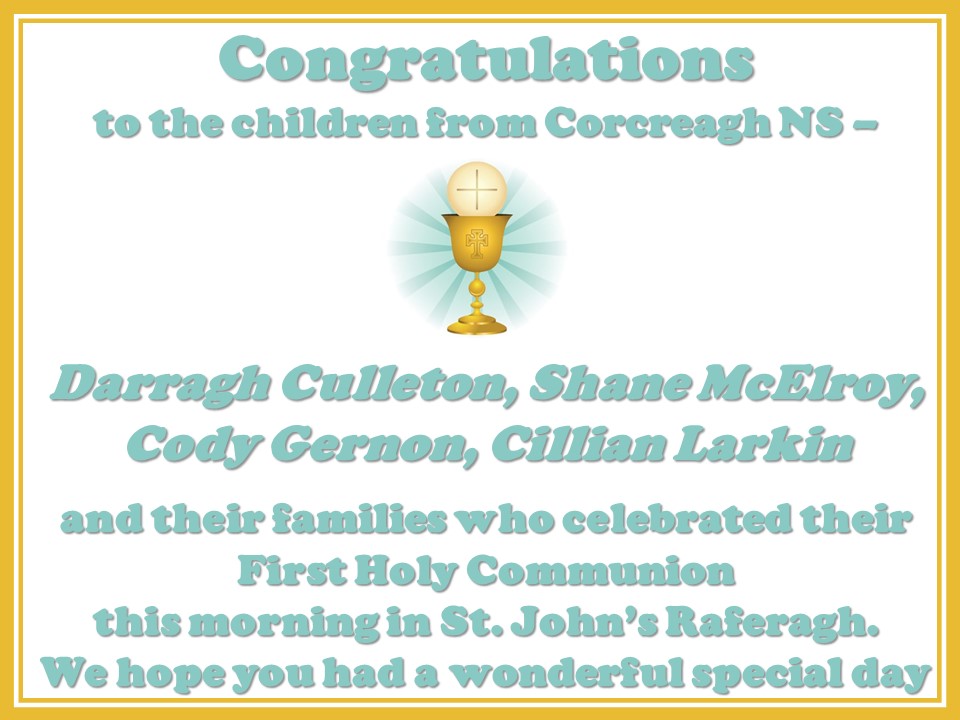 First Holy Communion_Corcreagh NS 27.04.2024