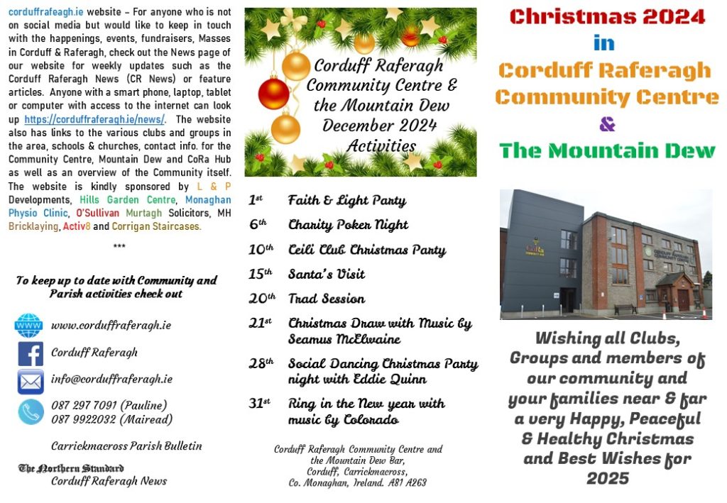 Corduff Raferagh Community Centre Brochure JPG 1