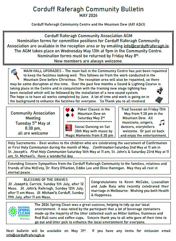 May 2026 Community Bulletin Pg 1